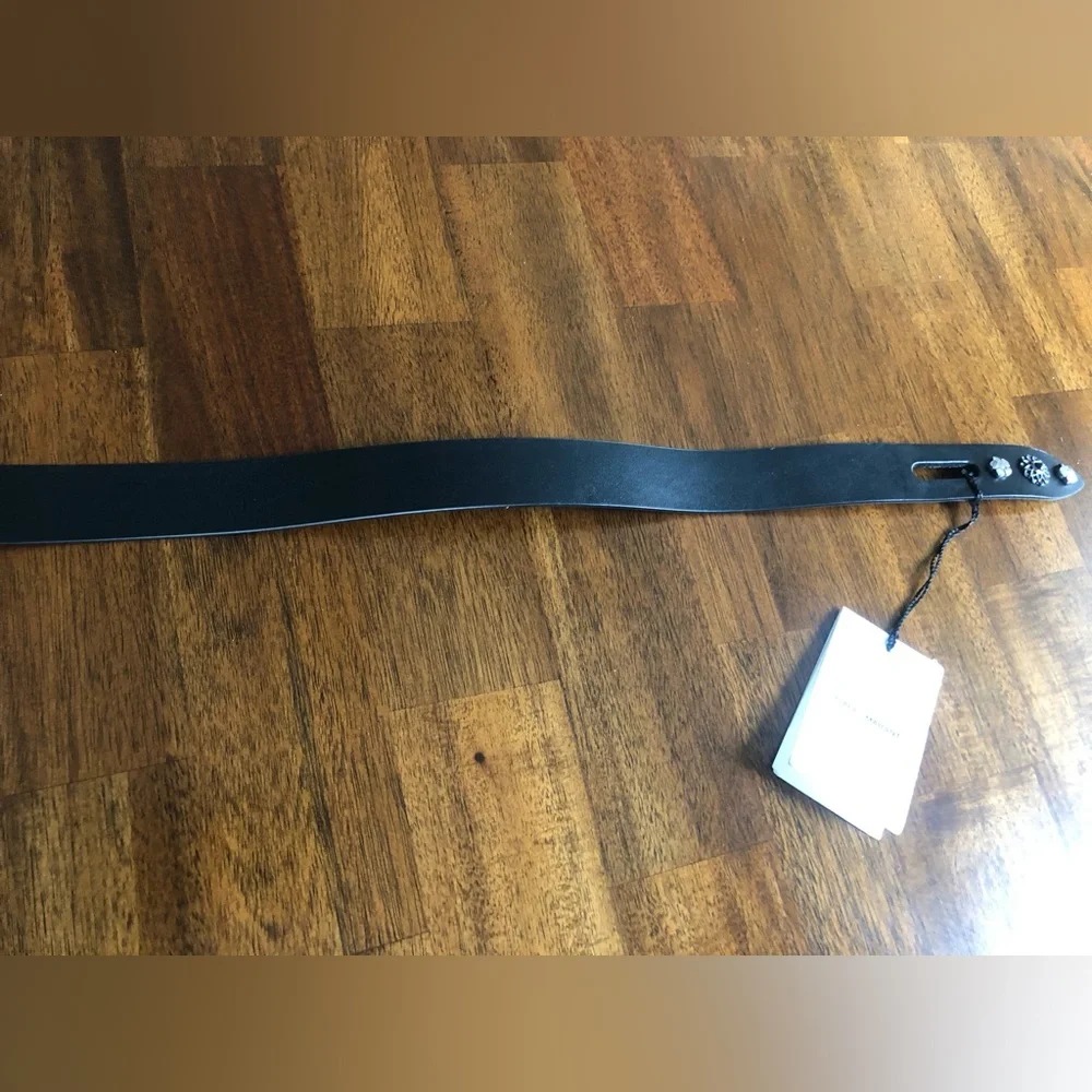 NEW $285 ISABEL MARANT Lecce Studded Leather Belt in Black in size Small!